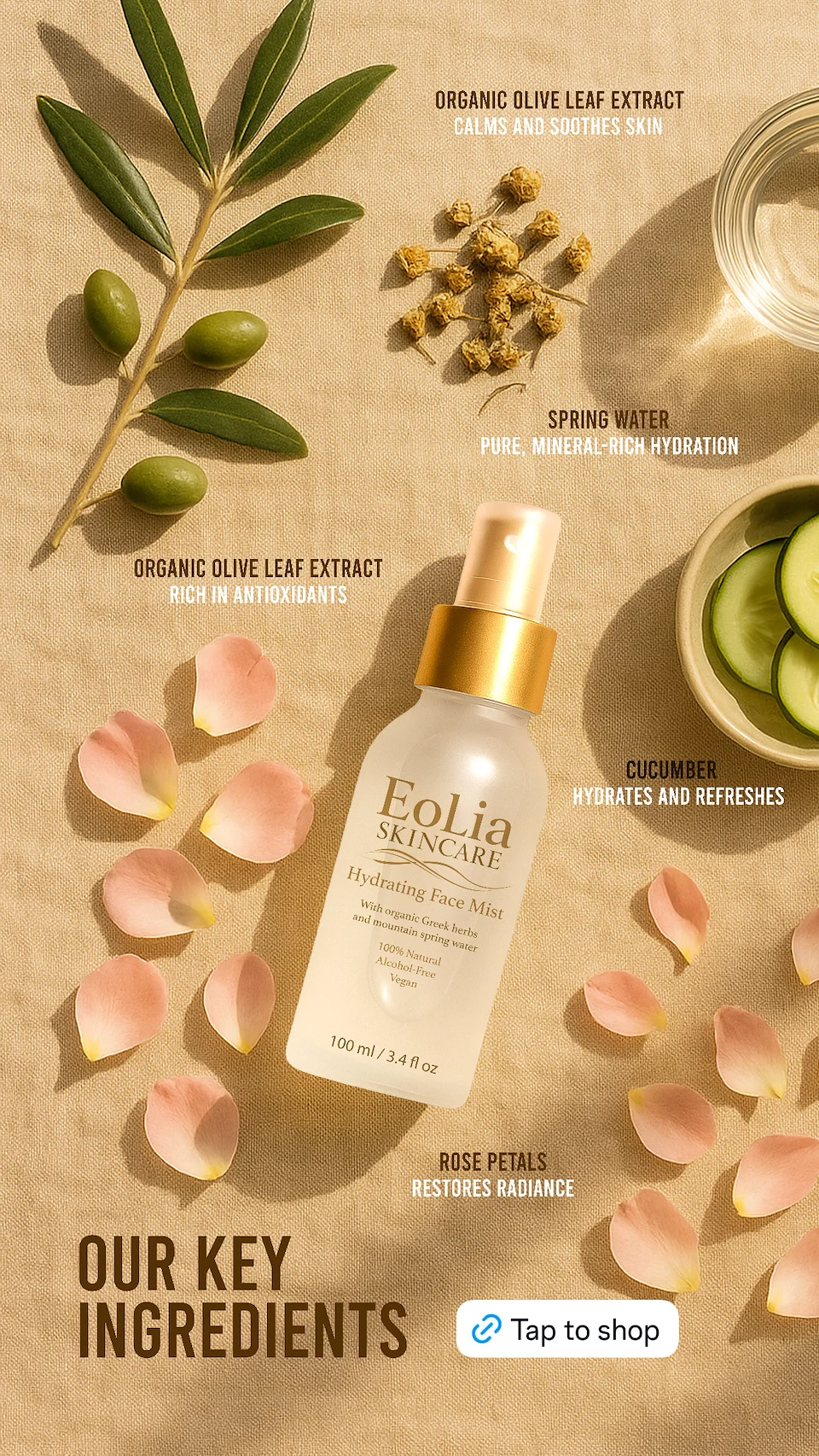 Eolia Skincare — Key ingredients